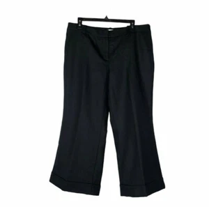 Womens NWOT Ann Taylor Loft Marissa Trouser Crop Pants Size 14 Wool Blue Career - Picture 1 of 7