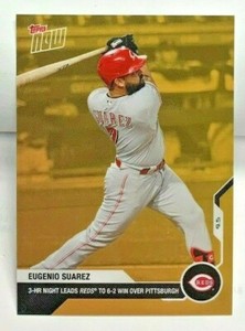 Eugenio Suarez 2020 Topps Now Road To Opening Day 3 HR Bonus #ODB-9 REDS SP /330