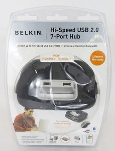 NEW Belkin Hi-Speed USB 2.0 7-Port Hub F5U237V - Picture 1 of 2
