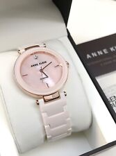 Anne Klein Watch * 1018PMLP Diamond MOP & Light Pink Ceramic Women COD PayPal