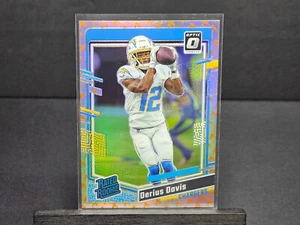 2023 Donruss Optic DERIUS DAVIS RC FIRE EMOJI PRIZM #264 Los Angeles Chargers - Picture 1 of 1