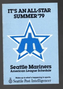 Seattle Mariners 1979 A.L Mini Horario Seattle Post-Intelligencer Excelente - Imagen 1 de 4