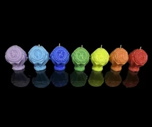 7 Chakra Set Moulded Candle - Picture 1 of 1