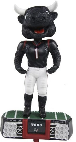 NFL Stadium Lights Bobble Head Mascot Houston Texans (TORO) Cover