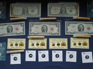 ☆ 6 PC.LOT-RARE CURRENCY-GOLD , SILVER, PLATINUM-ESTATE SALE-INVESTOR LOT☆ - Picture 1 of 8