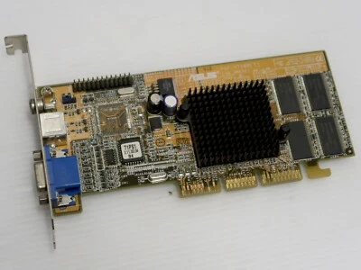 GeForce 2 MX400 32MB, 128 BIT, AGP 2x/4x, TV, Asus V7100, VIDEO CARD, WORKING - image 1 of 4