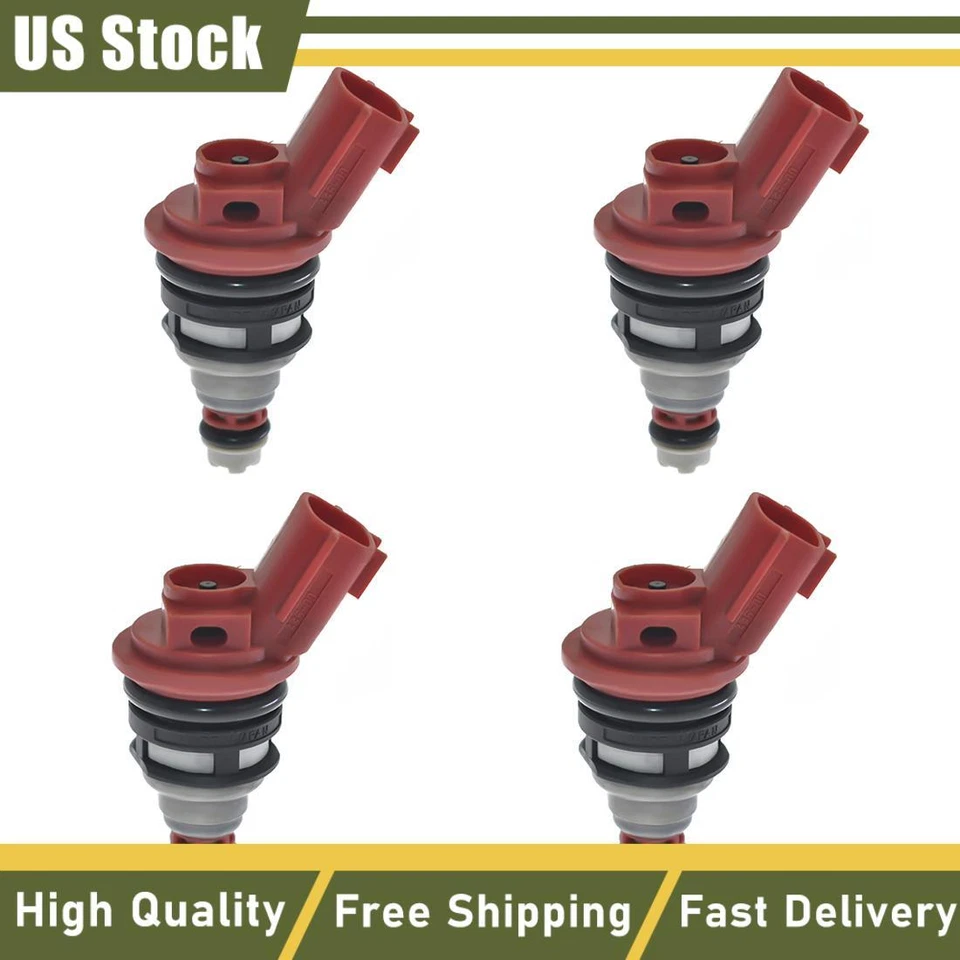 Inyector de combustible nuevo 4 piezas 16600-53J00 para Nissan Altima 240SX Sentra G20 2,4 L 2,0 L Foto 1 de 4