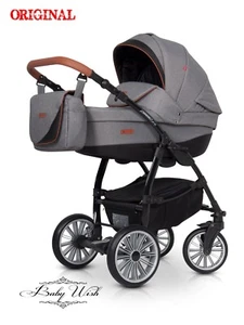 EUROCART PASSO PRO BABY PRAM 2in1,3in1 ISOFIX + CARRYCOT + PUSHCHAIR + CAR SEAT - Picture 1 of 42