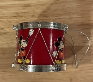 Vintage Walt Disney Productions Mickey Mouse Drum Ornament 2". RARE - Picture 1 of 3