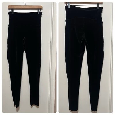 Spanx Womens Velvet Leggings XL Velour Black High Rise Shapewear Club Skinny - Image 1 of 4