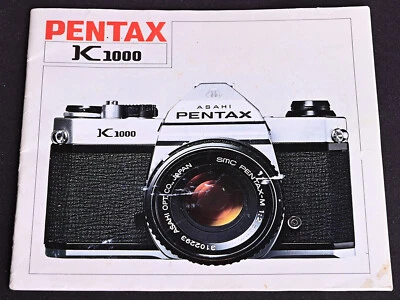 Original Pentax K1000 User Manual 1982 Edition - Excellent - Image 1 of 3