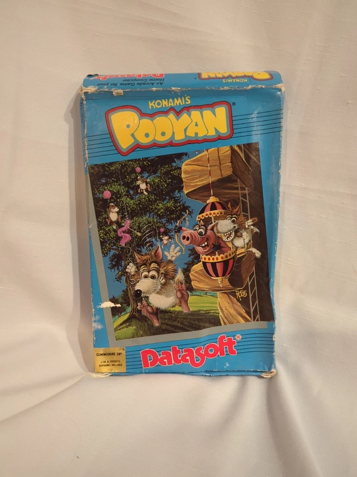 Pooyan Commodore 64 In box Complete in box Konami 1983 RARE cassette and floppy - Image 1 of 4