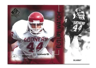 2011 SP Authentic #196 Future Watch Brian Bosworth Oklahoma Sooners Football - Image 1 of 2