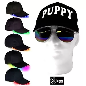 CUCCIOLO Cappellino da Baseball Luminoso a Tesa Illuminata a Led USB Ricaricabile - Foto 1 di 12