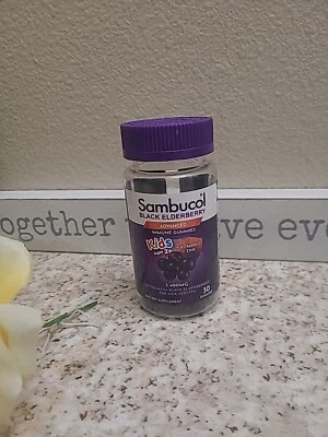  Sambucol Black Elderberry Niños Edad 2+ Suplemento Dietético 30 Gomitas Exp:03/25 Foto 1 de 4