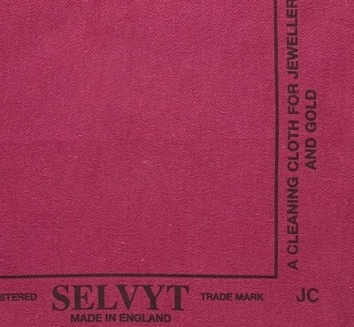 Paño de pulido, 1 rojo selvyt limpia joyas de ley, oro y metales preciosos  Foto 1 de 3