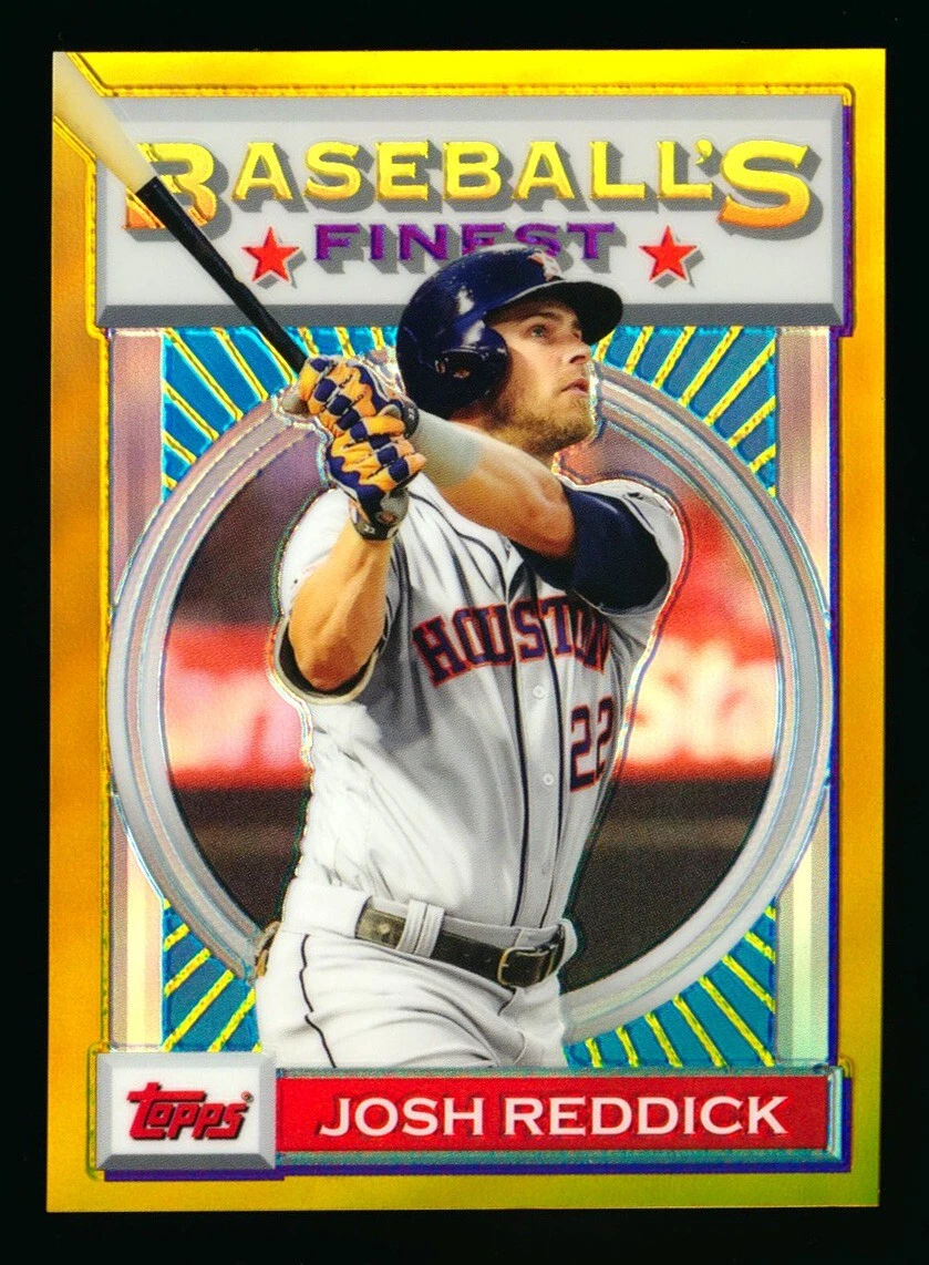 2020 TOPPS FINEST FLASHBACKS JOSH REDDICK 1993 GOLD REFRACTOR ASTROS SP #01/50!