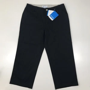 Columbia Echo Lake Womens Black Size 8 Capris Active/Outdoor Wear Flat Front NWT - Picture 1 of 12
