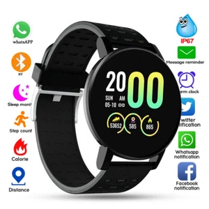 Smart Watch Uomo Donna Fitness Tracker Frequenza Cuore Orologi per Android iOS iPhone - Foto 1 di 21