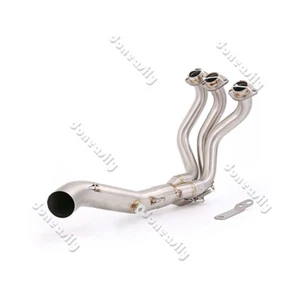 For Yamaha MT-09 MT09 FZ09 Motorcycle Exhaust Front Link Pipe Header Slip On 2" - Picture 1 of 10