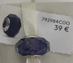 Charm boule bleu pour bracelet PANDORA Argent Sterling 925/6340V5 - Imagen 1 de 8