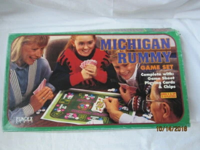 Estate Simple 1994 Michigan Rummy by FUNDEX Board Game Complete Green Box - Image 1 of 4