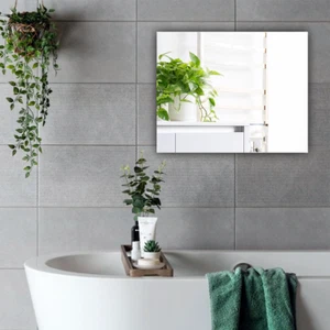 Badezimmer Waschtisch Acryl Spiegel rechteckige Form bruchsicher Wanddeko Zum Selbermachen - Bild 1 von 5