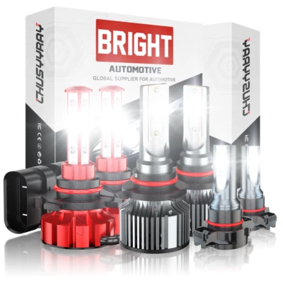 Para Dodge Journey 2010-2019 6X NUEVO Combo Faros LED Luces antiniebla de haz alto bajo Foto 1 de 4