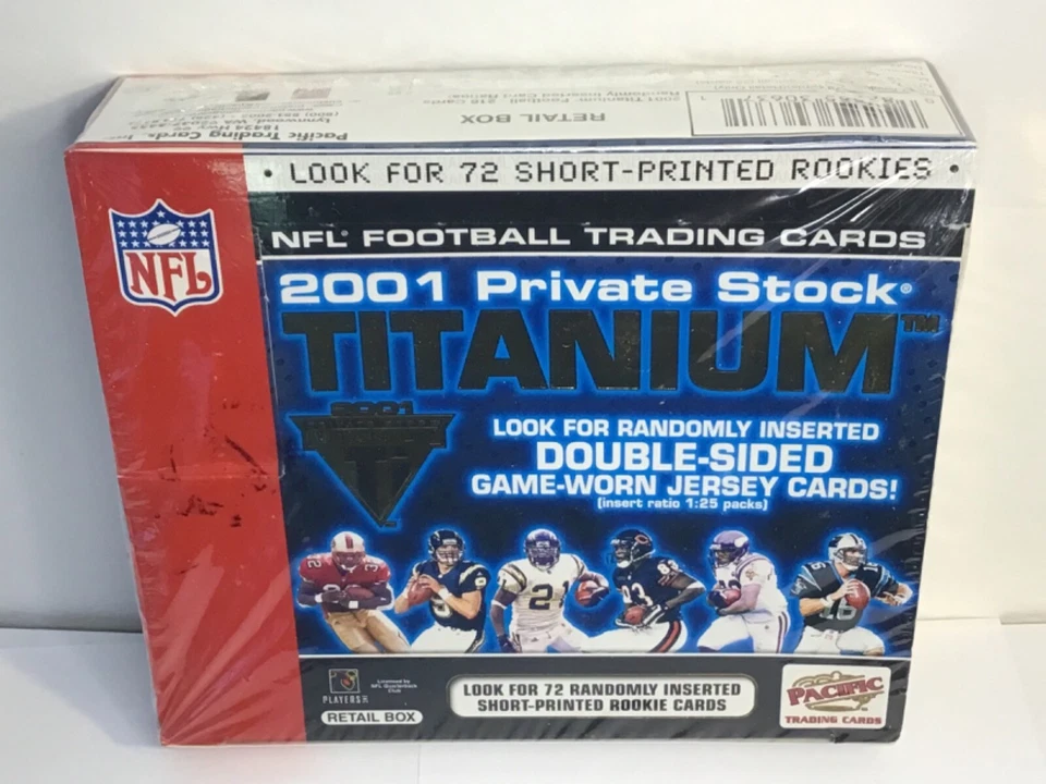 2001 Pacific Private Stock Titanium Football Retail Box - Image 1 of 4