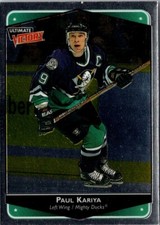 1999 Upper Deck Ultimate Victory Paul Kariya #1 Anaheim Mighty Ducks