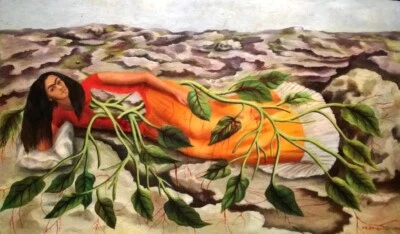 Roots Art Print – Frida Kahlo 1943 Mexican Surrealist Iconic Symbolism to Frame - Image 1 of 2