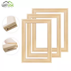 Canvas Prints Frame Stretcher Bar Oil Painting DIY Assembly Wooden Strip Kit 2F - Picture 1 of 54