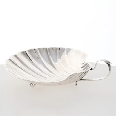 纯银 925 脚蛤盘 1943 年供应碗 复古古董球脚 82 克 — 第 1/4 张图片