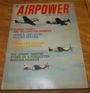 March 1975 Issue AIR POWER MAGAZINE/Wellington Bomber/Kawasaki Tony/James Martin - Imagen 1 de 8