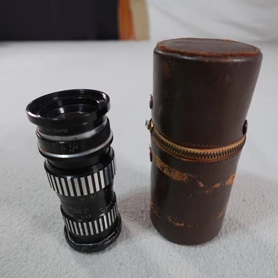 Lente telefoto vintage Duo-Tamron 135mm 225mm f/7.7 Japão com estojo não testado COMO ESTÁ - Imagem 1 de 4