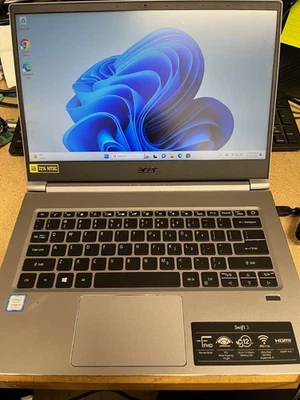 Acer Swift 3 13,5" computer portatile sottile e leggero Intel I5 8 GB RAM 2256x1504 display IPS - Immagine 1 di 2