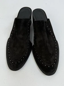 Rag & Bone BLACK Suede "Weiss" Slip On Mules Women's Size 11 US 41 EU - Picture 1 of 11