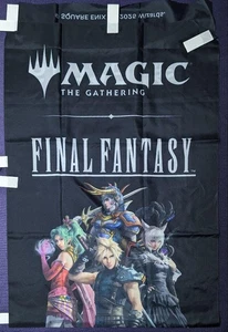 MTG Magic the Gathering Final Fantasy FF Promo Store Display Banner Flag  - Picture 1 of 2