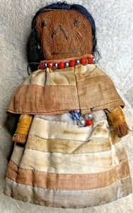 Vintage ~ Native American Indian Doll - Handmade 6.5 Inch - Picture 1 of 7