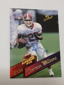 Sherman Williams Dallas Cowboys 1995 Superior Pix Certified Autograph Card #59 - Picture 1 of 2