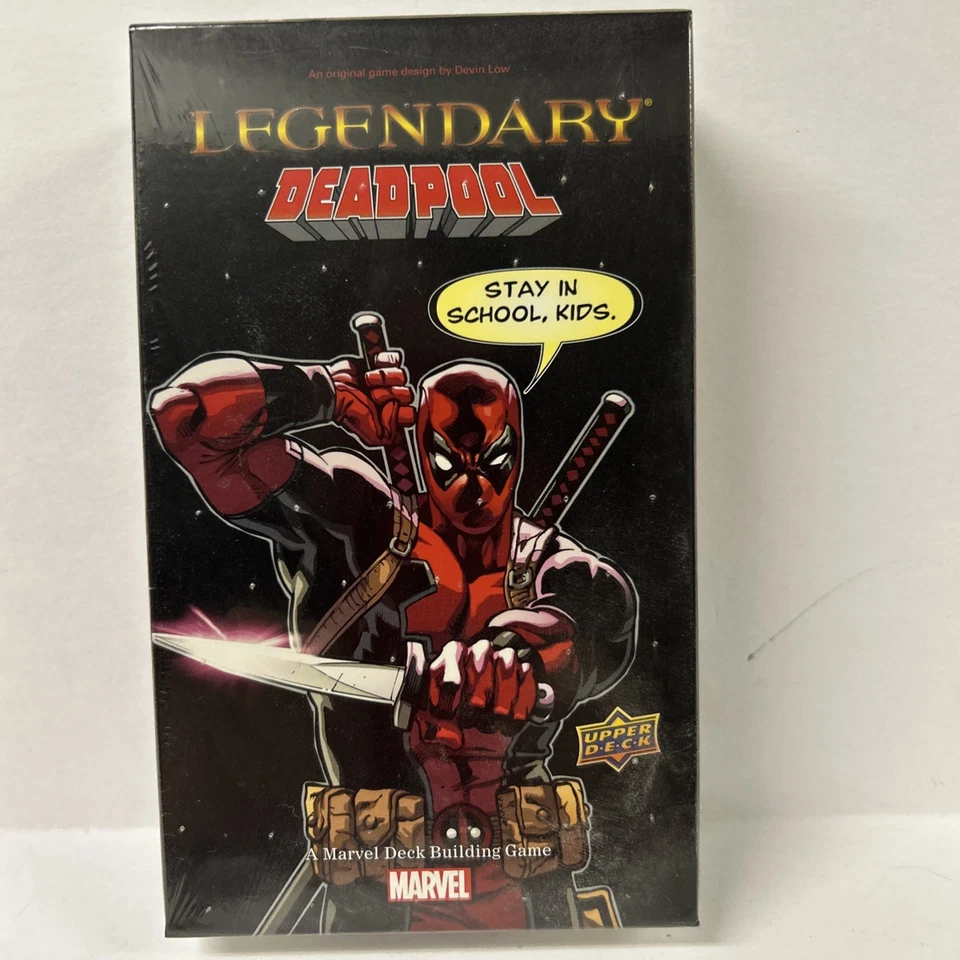 Легендарная карточная колода Deadpool строительная игра Marvel Upper Deck запечатанная - Изображение 1 из 1