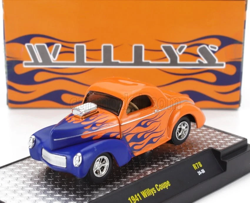 1/64 M2-MACHINES - FORD USA - WILLYS COUPE CUSTOM 1941 32600-78 - Immagine 1 di 1
