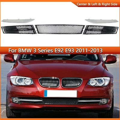 For 2011-2013 BMW E92 E93 328i 335i Lower Center Grille Fog Light Grills W/Trims Foto 1 de 4
