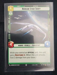 Nubian Star Skiff 116/264 Star Wars Unlimited TCG Karte SEC SECRET OF POWER NM - Bild 1 von 2