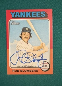 2024 Topps Heritage Ron Blomberg On Card Autograph Yankees  - Picture 1 of 2