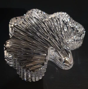 Tipperary Crystal Shamrock Clover Paperweight Signed Paper Weight Ireland Eire - Picture 1 of 19