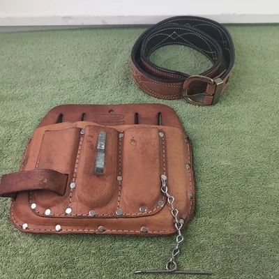 Vtg Craftsman All-purpose Pouch 45805 Electrician Pouch With Leather Belt Sz 34 - Image 1 of 4