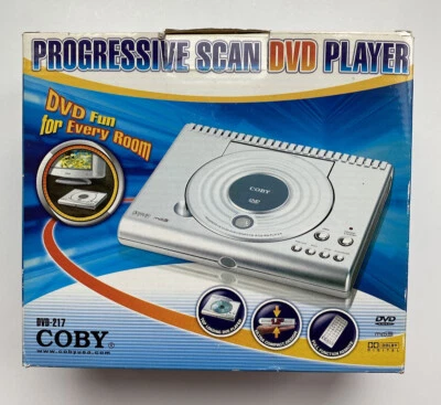 Coby DVD-217 Compact Progressive Scan DVD Player New Open Box - Image 1 of 4