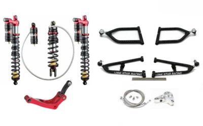 Kit de suspensión amortiguadores delanteros traseros Lonestar +2 brazos A Elka Legacy acoplamiento Banshee Foto 1 de 4
