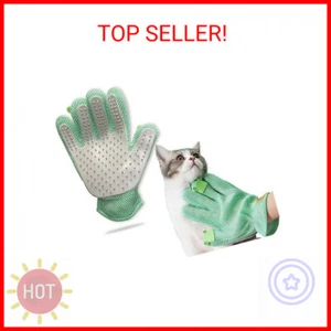 Pet Grooming Glove - Cat Dog Gentle Deshedding Brush Glove - Efficient Pet Hair - Picture 1 of 2